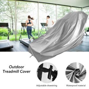 F FABOBJECTS® Treadmill Cover Waterproof Treadmill Cover Folding Treadmill Cover Dustproof Cover Moisture Resistant Durable Oxford Fabric Sports Running Machine Protective Cover