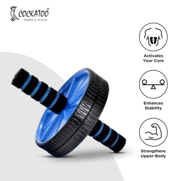 Cockatoo ECO Ab Roller||Ab workout equipment With Knee MatExercise Roller for Core Strength Training & Home Gym Fitness, Abdominal Carver Machine for Men & Women - Image 5