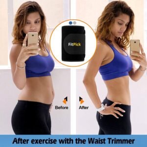 FIT PICK Sweat/ Stomach Belt for Men and Women Non-Tearable, Sauna Belt Waist Trainer for Men and Women