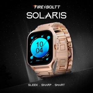 Fire-Boltt Solaris 1.78” AMOLED Always-on Display with 368 * 448 px Resolution, 123 Sports Mode, IP68 Water-Resistant, Long-Lasting Battery Life and Comprehensive Health Tracking (Pink)