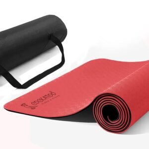 Cockatoo Premium 6 MM TPE Non Slip, Unrolls Flat Always, Sweat Absorbent Yoga Mat For Women and Men with Cover Bag L-183CM x W-61CM