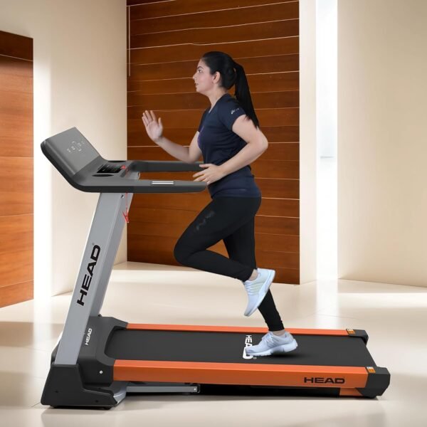 REACH Invicta 6 HP Peak DC Motorized Treadmill | Foldable Treadmill with Automatic Incline | Max Speed 18 Km/Hr | Fitness Machine for Home Gym with LCD Display & Bluetooth | Max User Weight 130 Kg - Image 7