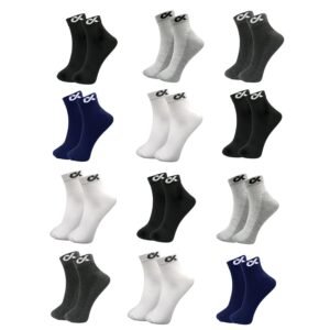 XJARVIS CUBA/LYON Ankle Length Cotton Socks Men & Women for Sports Unisex Multicolor Socks Ideal for Gym, Casual Wear & Running Odor Free