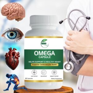 Naturicare Fish Oil Omega 3 Capsule 500mg | Omega 3-6-9 Fish Oil Supplement for Heart Health, Brain Function, and Joint Support | Omega-3 Fish Oil Double Strength 180mg EPA 120mg DHA | For Men & Women