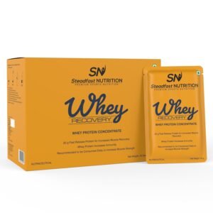 Steadfast Nutrition Whey | Raw Whey Protein | Unflavoured Whey Protein Concentrate | 20g fast release Whey protein for muscle recovery, growth and immunity | Lab Tested (Pack of 30 sachets)