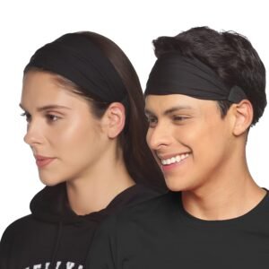 Boldfit Cotton Gym Headband for Men and Women – Sports Headband for Workout & Running, Breathable, Non-Slip & Quick Drying Head Bands for Long Hair