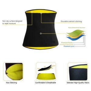 Non Tearable Sweat Shaper Slim Belt for Fat Loss, Sauna Slim Belt for Weight Loss Waist – Tummy Trimming Exercise for Men and Women