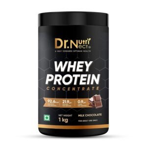 Dr.Nutrinect Whey Protein Concentrate powder | Whey Protein powder for Men & Women | Muscle Building Supplement Powder (1kg, Chocolate Flovour)