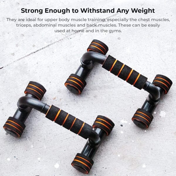 LIVOX Double Spring Tummy Trimmer with Ab Wheel Roller, Push-up Stand Gym Equipment Set for Home Workout Combo Men Women Full Body Exercise Kit – Pack of 3 - Image 8