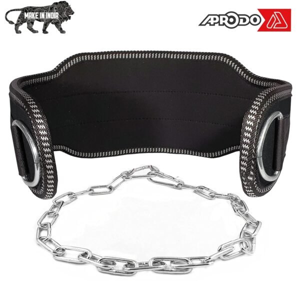 APRODO Sports DIP Belt with Steel Chain 36 INCHES Weighted Chain for DIPS Pull UPS Weight Lifting Crossfit ONE Size FITS All - Image 2