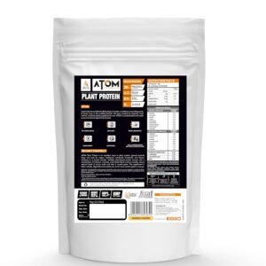 AS-IT-IS ATOM Plant Protein 1kg | 25g Protein | Amino Profile similar to Whey | Easy to Digest | Vegan | Mango fusion flavor