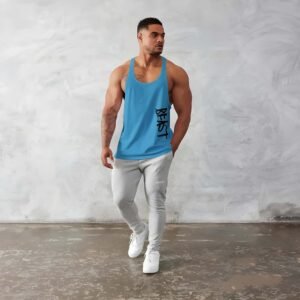 BAB Men’s Round Neck Gym Vest | Men Vest Gym | Men Vest Combo | Polyester Printed Vest Pack of 3 | Stylish & Comfortable Vest