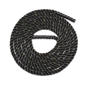 AmazonBasics 1.5in Exercise Rope for Strength Training, 30ft, Polyester, Black